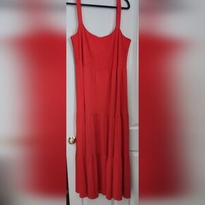 Loft Plus Elegant Red Sleeveless Maxi Dress SZ 20